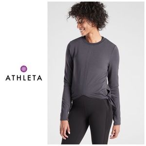 NWOT Athleta Nirvana Side Tie Sweatshirt